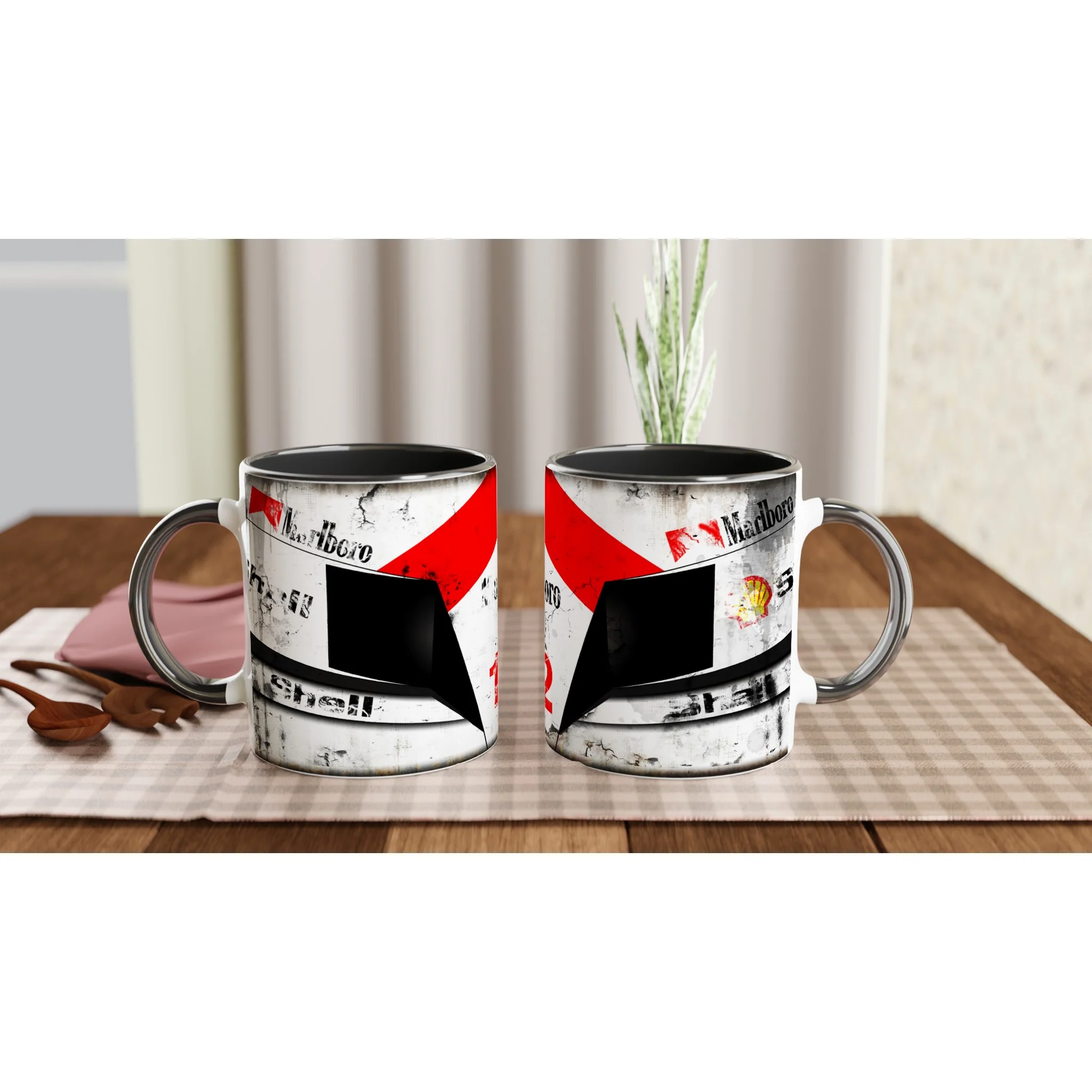 Senna McLaren MP4 F1 - Coloured Mug - Image 7