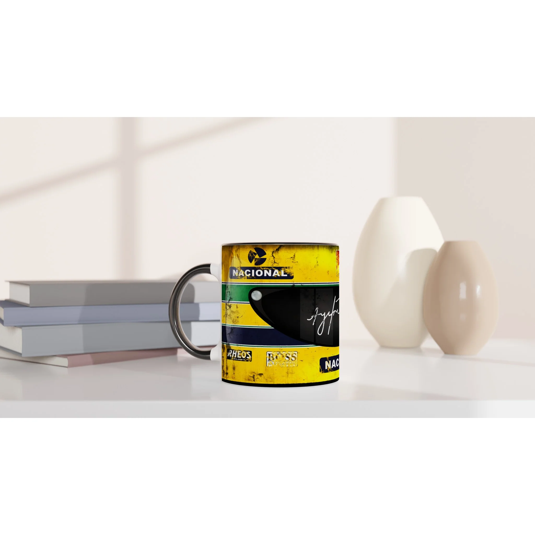 Senna’s Helmet F1 - Coloured Mug - Image 10