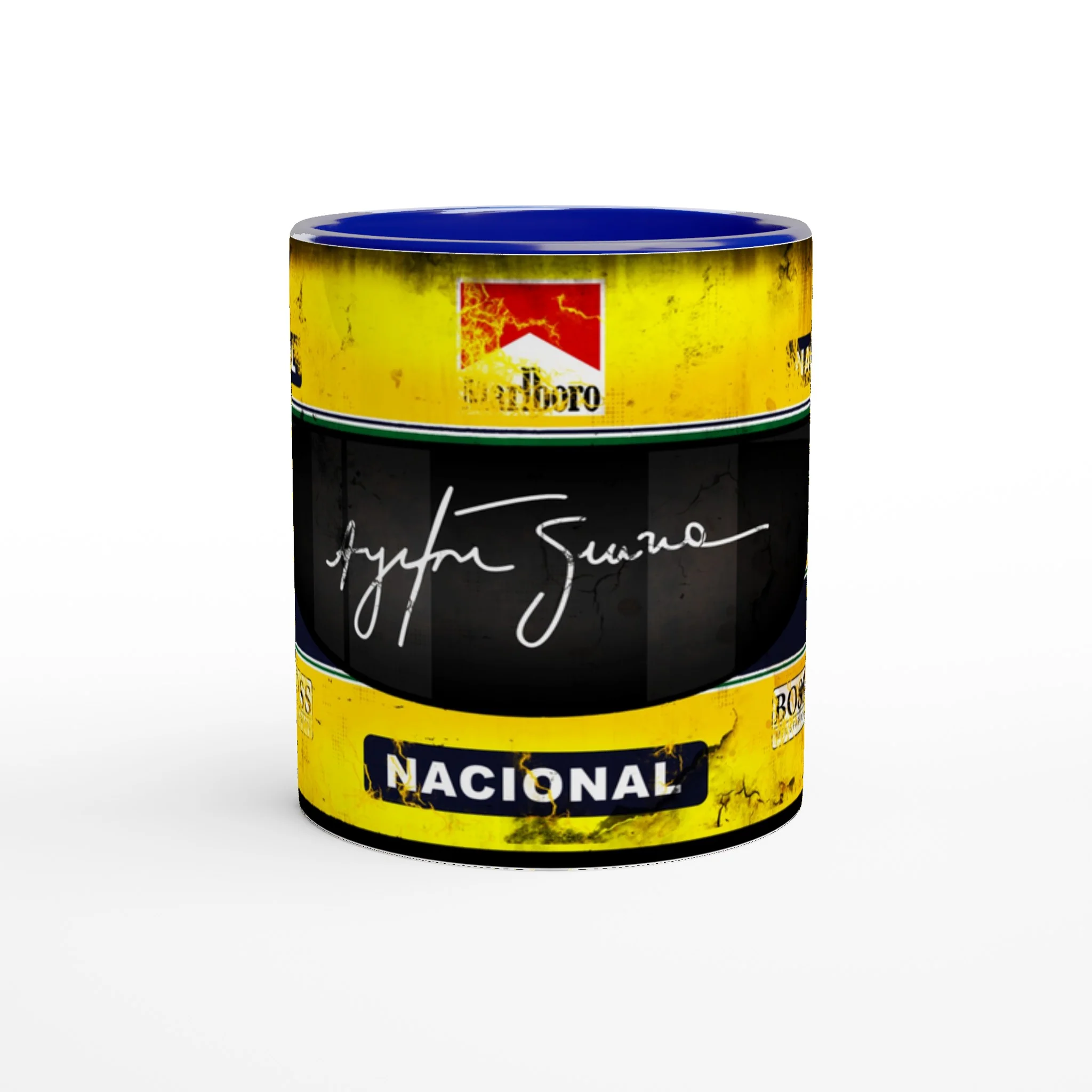 Senna’s Helmet F1 - Coloured Mug - Image 4