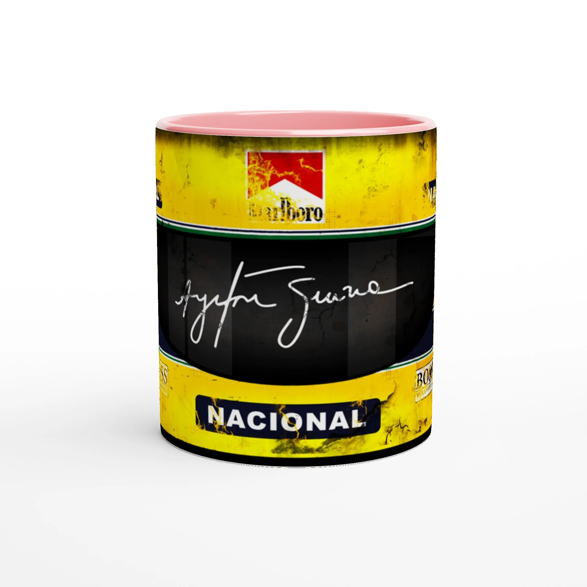 Senna’s Helmet F1 - Coloured Mug - Image 6