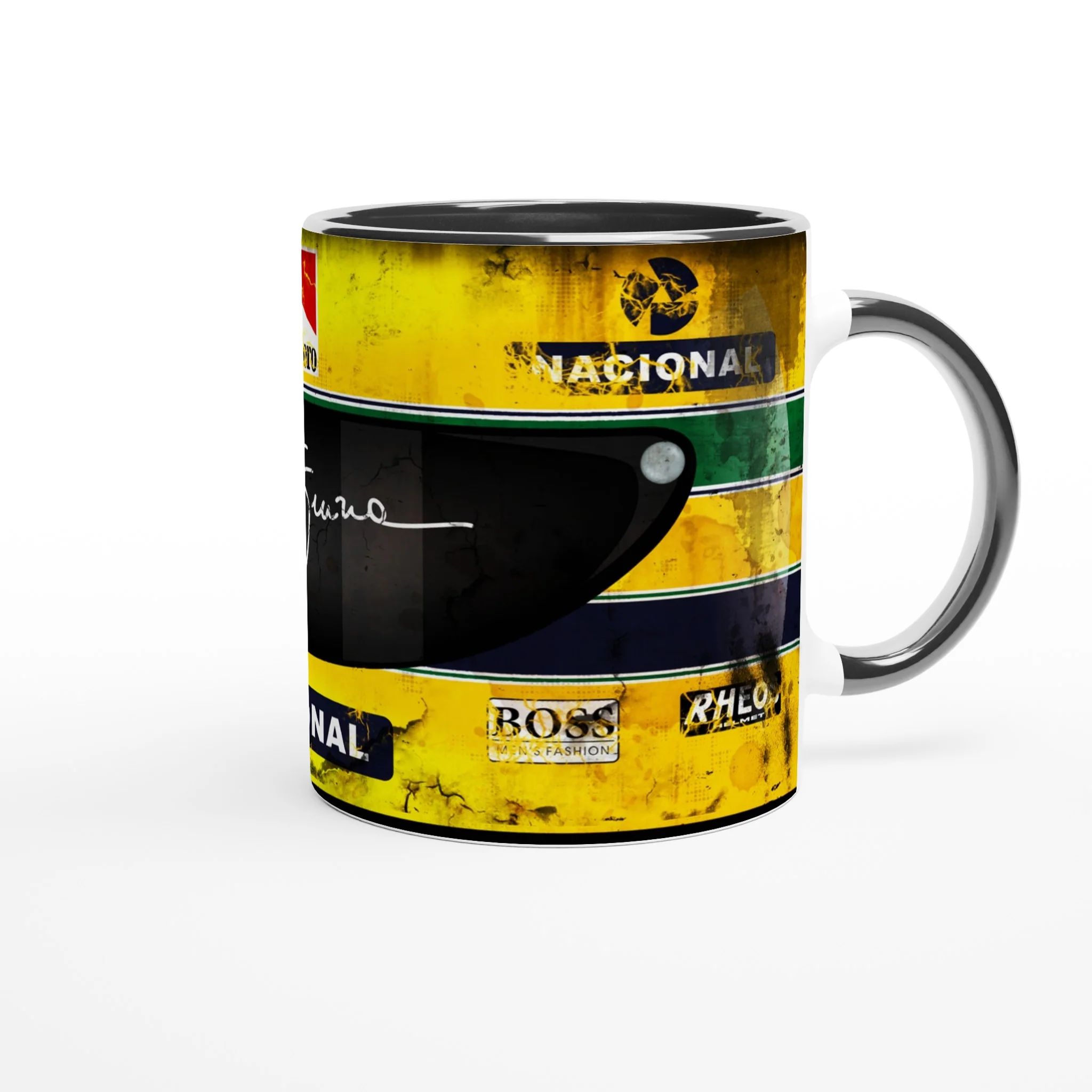 Senna’s Helmet F1 - Coloured Mug - Image 8
