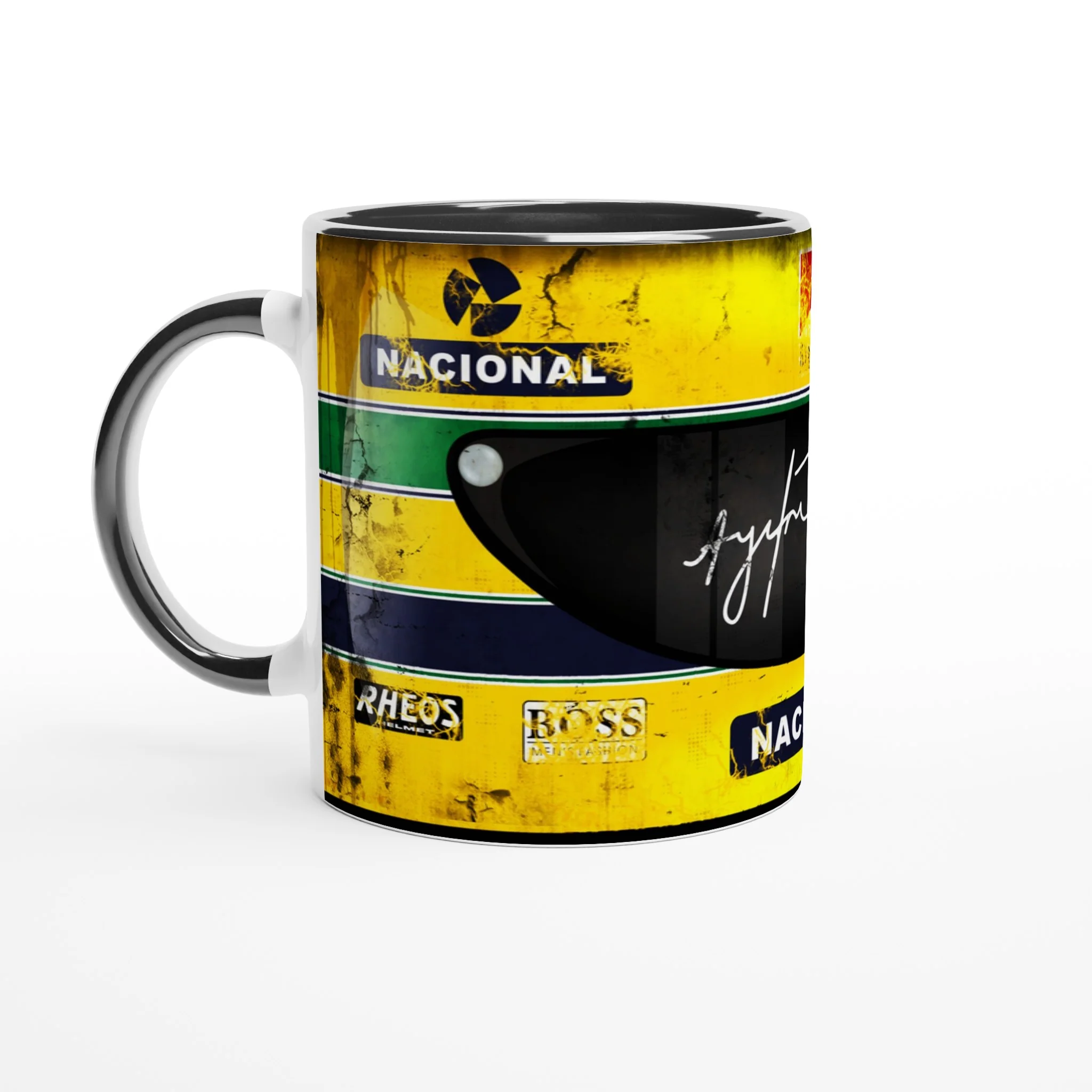 Senna’s Helmet F1 - Coloured Mug - Image 9