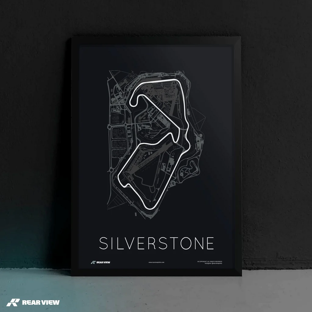 The Blueprint of Velocity – Silverstone Track Art Print - Image 3