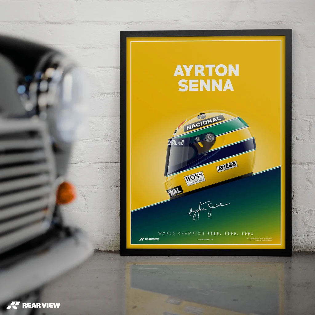 The Brazilian Legend - Senna Art Print - Image 3
