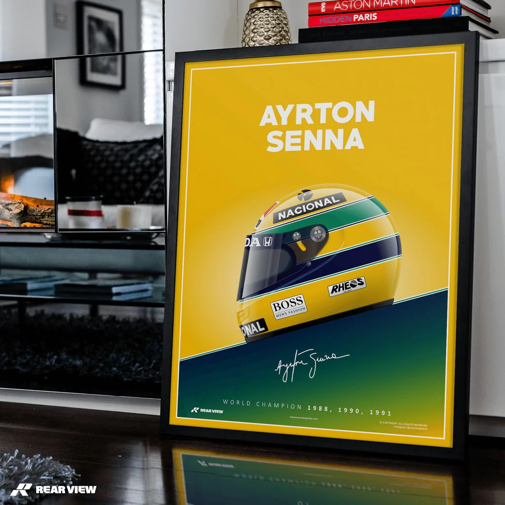 The Brazilian Legend - Senna Art Print - Image 4