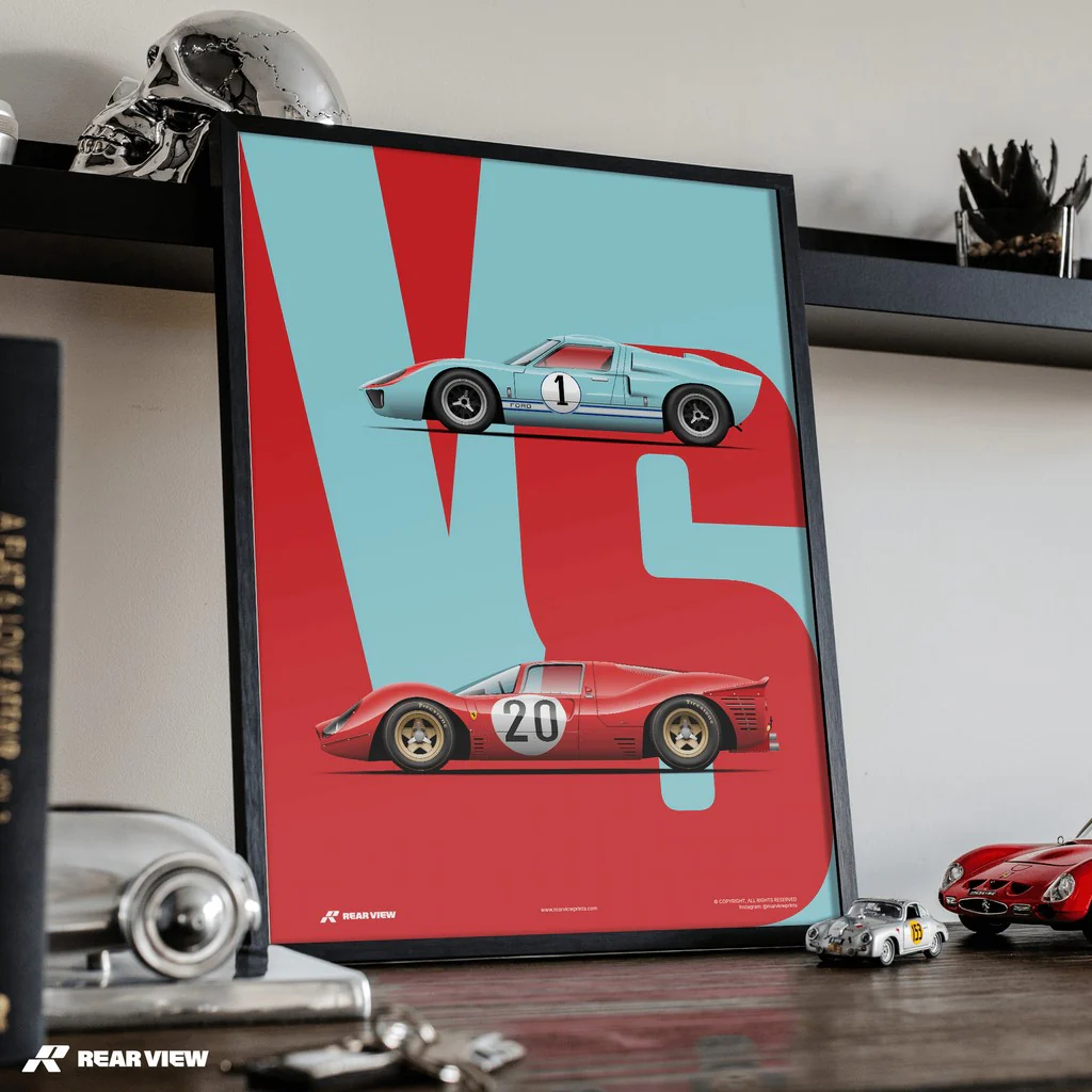 The Ultimate Endurance Rivalry – GT40 vs 330P3 Art Print - Image 5