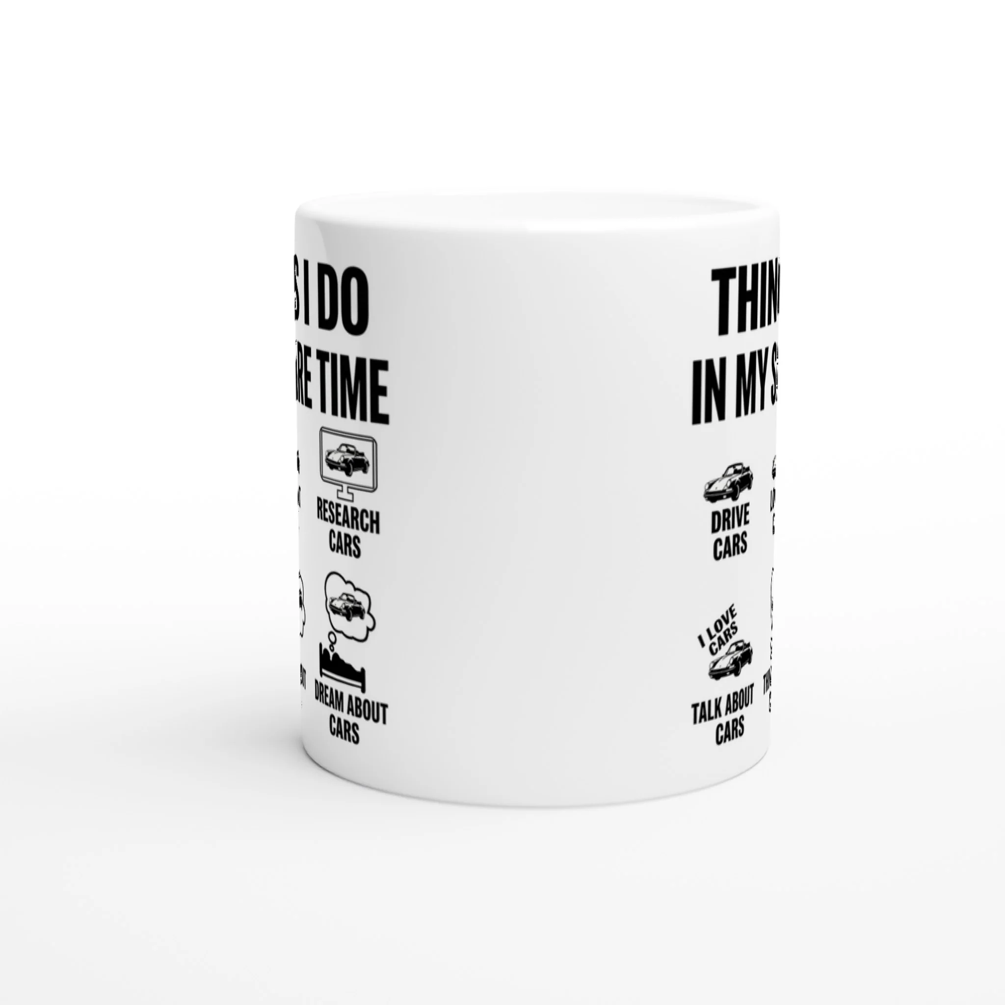 Things I Do in My Spare Time - Car Enthusiast Mug - Image 3