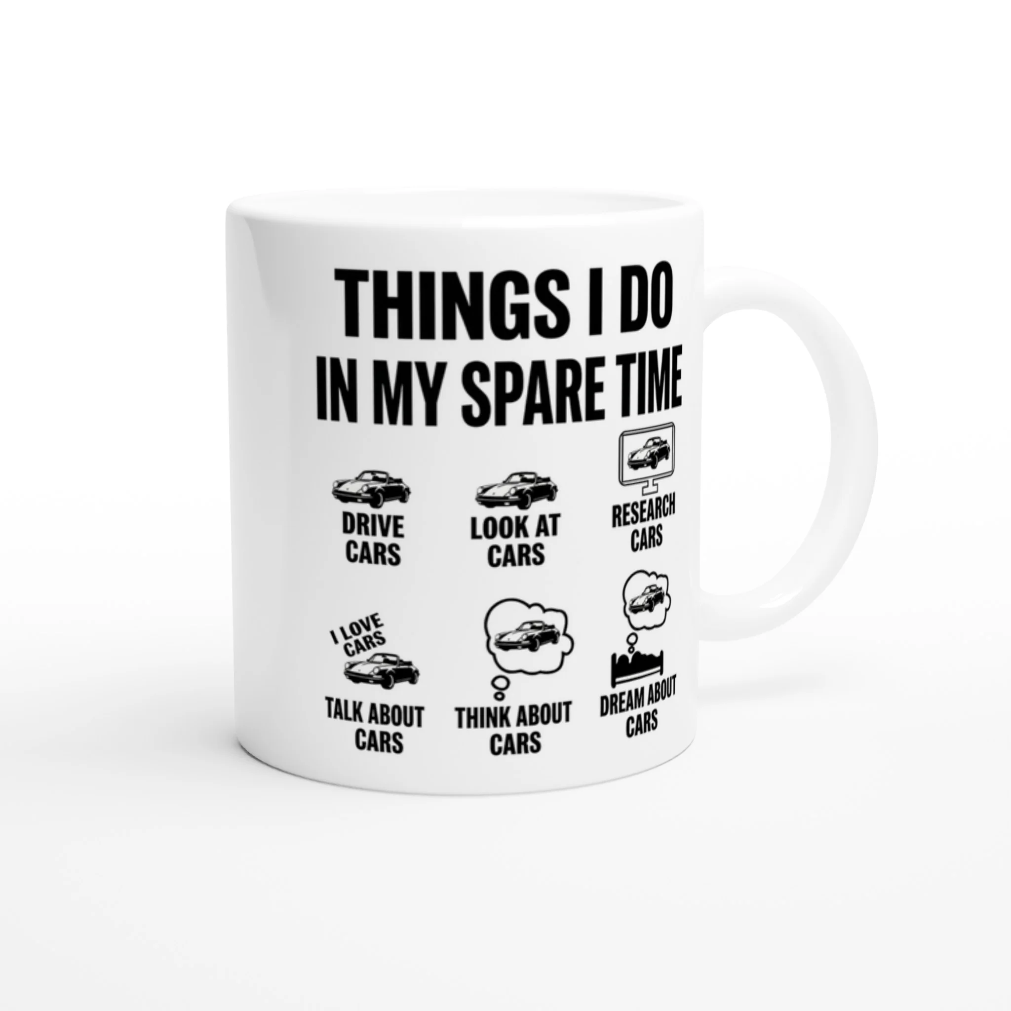 Things I Do in My Spare Time - Car Enthusiast Mug - Image 4