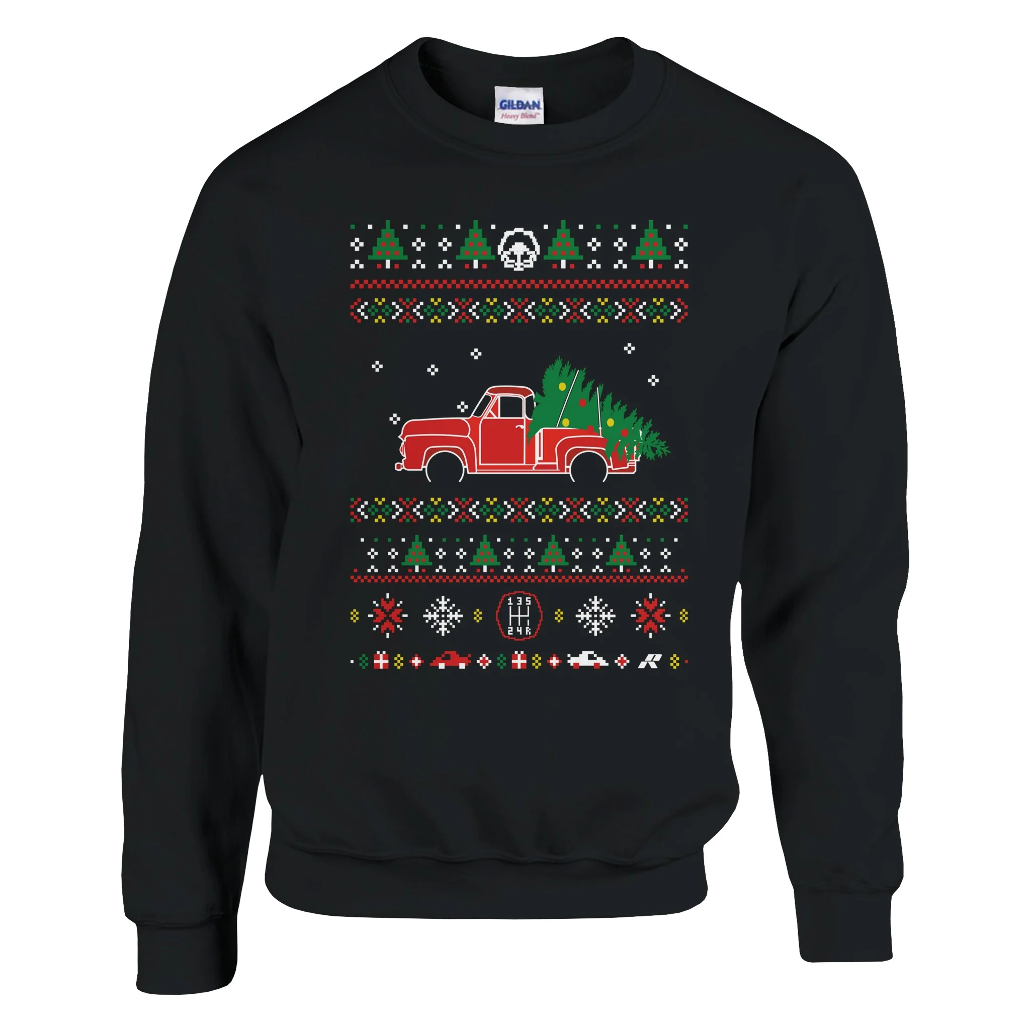 Truck Red Christmas Sweater - Image 3