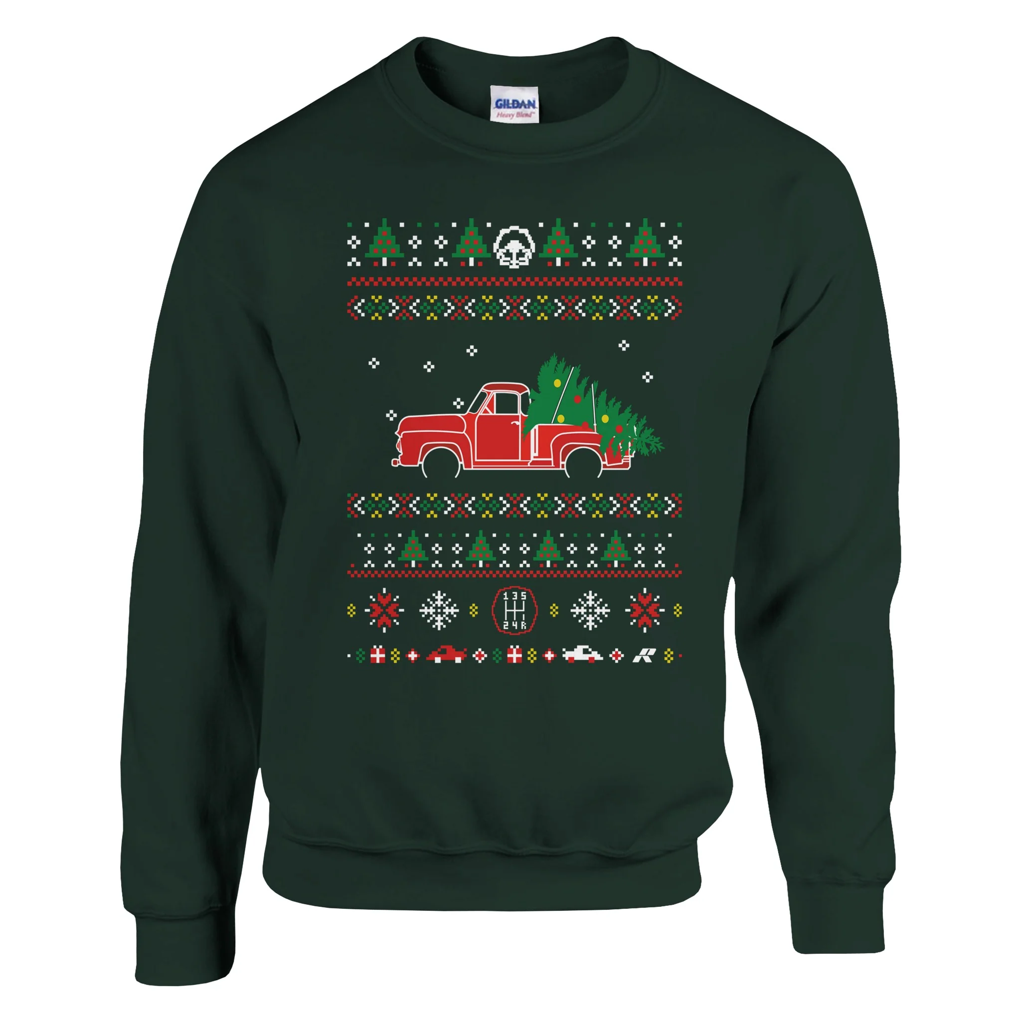 Truck Red Christmas Sweater - Image 4