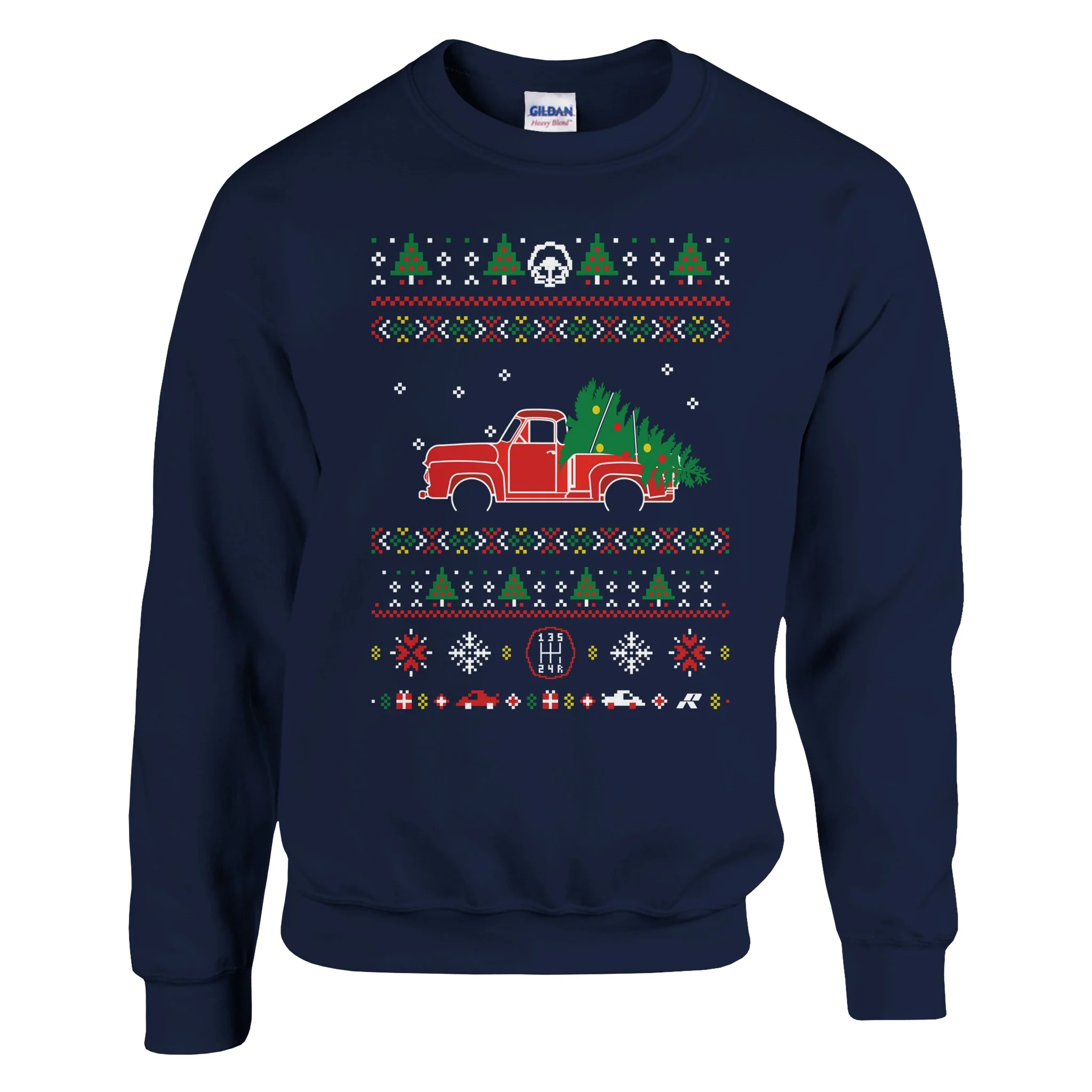 Truck Red Christmas Sweater - Image 5
