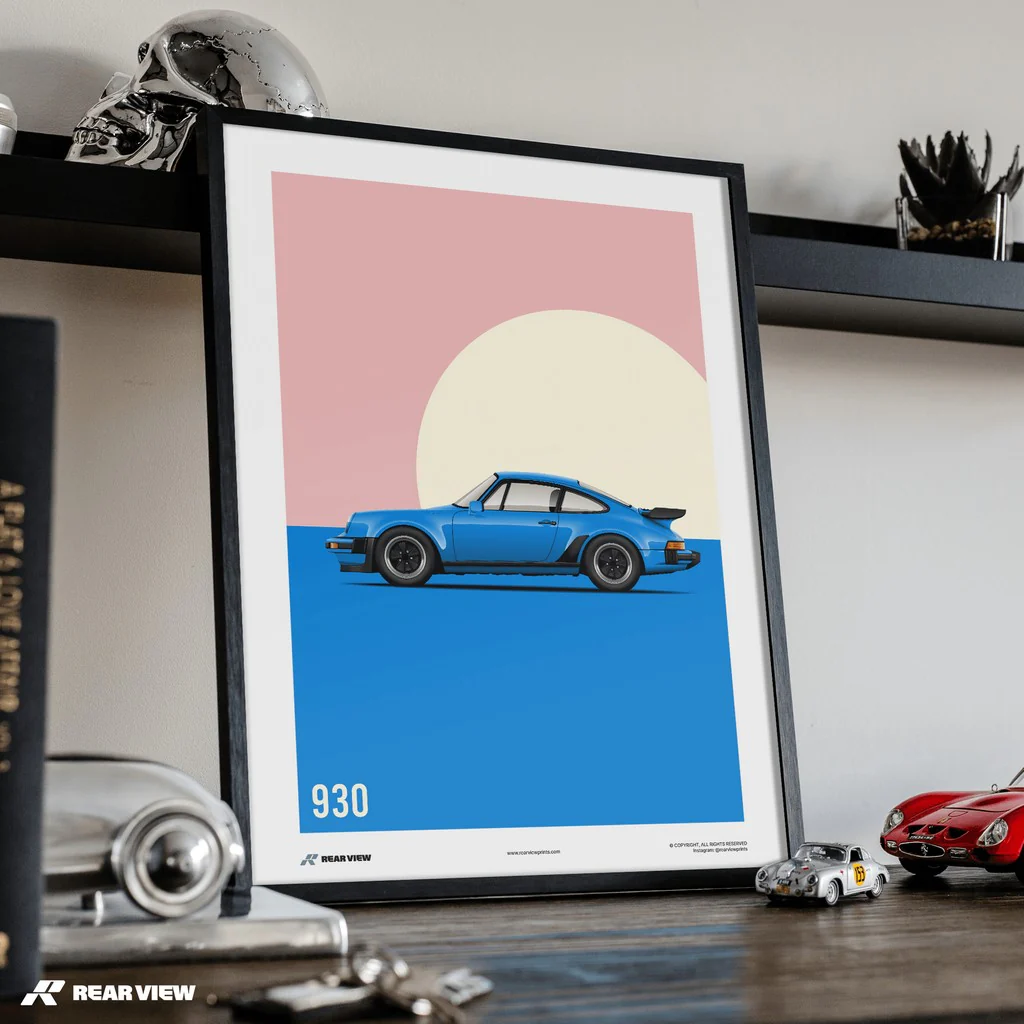 Turbo Charged Class - 911 930 Turbo Art Print - Image 2