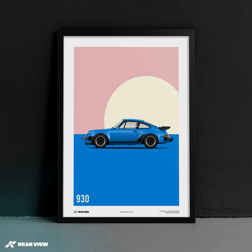 Turbo Charged Class - 911 930 Turbo Art Print - Image 3