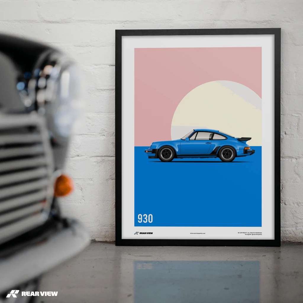 Turbo Charged Class - 911 930 Turbo Art Print - Image 4